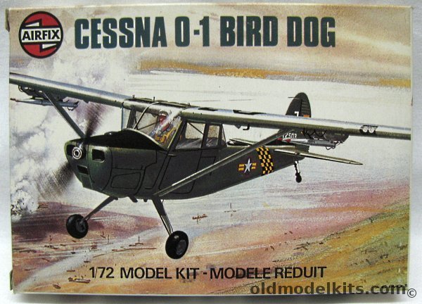 Airfix 1/72 Cessna Bird Dog USAF O-1F or South Vietnamese 0-1E/F, 61058-4 plastic model kit